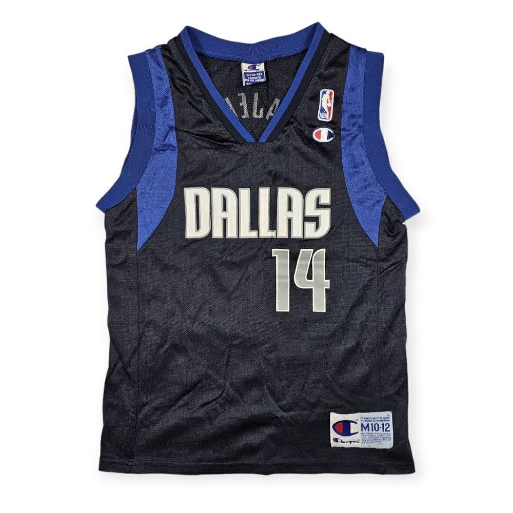 Champion Dallas Mavericks #14 Najera‎ Sleevless Team Jersey Boy's Size 10/12